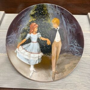 Elegant Dance Scene Decorative Plate 1980 Clara and The Prince
